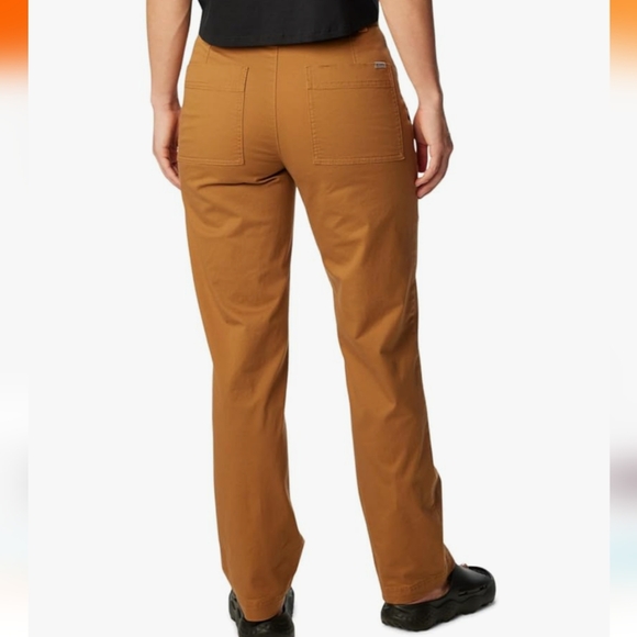 COLUMBIA -“Holly Hideaway” Cotton Pants/Camel Brown/Straight Leg size 6 - Picture 2 of 12